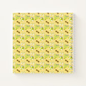 Beach vacay pattern with sunglasses and sun hat notitieboek (Achterkant)