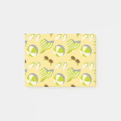 Beach vacay pattern with sunglasses and sun hat  post-it® notes (Voorkant)