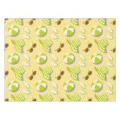 Beach vacay pattern with sunglasses and sun hat tafelkleed (Voorkant (Horizontaal))
