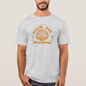 Beach Vader Beschermer Vaderdag T-shirt (Voorkant)