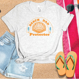 Beach Vader Beschermer Vaderdag T-shirt