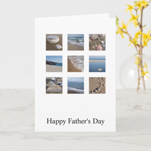 Beach Vaderdag Kaart (Gele Bloem)