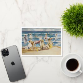 Beach Vakantie Wenskaart Folie Wenskaart