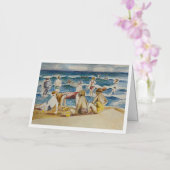 Beach Vakantie Wenskaart Folie Wenskaart (Orchidee)