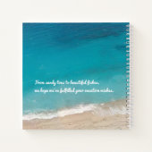 Beach Vakantiehuis Aangepast Gastenboek Notitieboek (Achterkant)