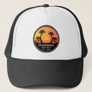 Beach Vakantiehuis familie reünie Palm Trees 80s Trucker Pet