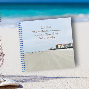 Beach Vakantiehuis Logboek voor gasten Review Notitieboek