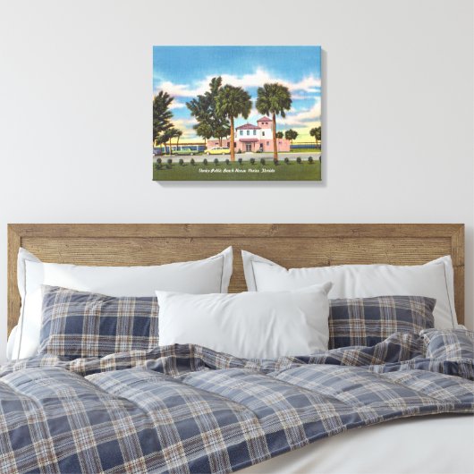 Beach van Venice Florida Canvas Afdruk (Insitu (Slaapkamer))