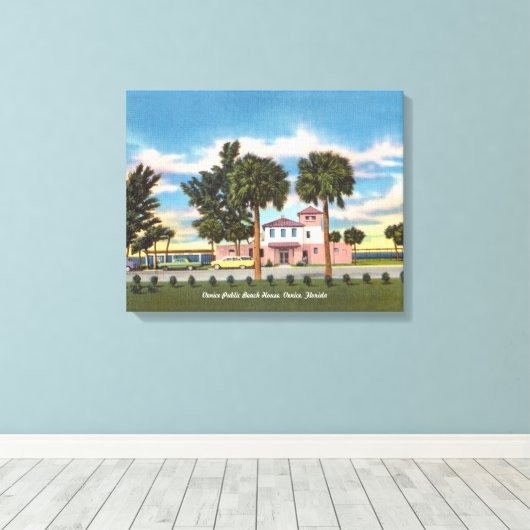  Beach van Venice Florida Canvas Afdruk (Insitu (Houten vloer))