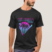 Beach Vaporwave Vacation Cape Charles T-shirt (Voorkant)
