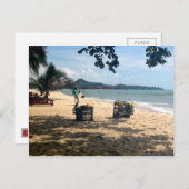 Beach Vendors ... Lamai Beach, Koh Samui Island Briefkaart (Voorkant / Achterkant)