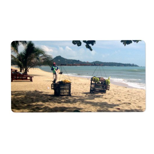 Beach Vendors ... Lamai Beach, Koh Samui Island Etiket (Voorkant)