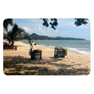 Beach Vendors ... Lamai Beach, Koh Samui Island Magneet