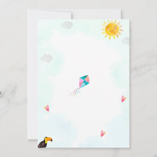 Beach verjaardagsuitnodiging Pool party-uitnodigin Kaart (Achterkant)