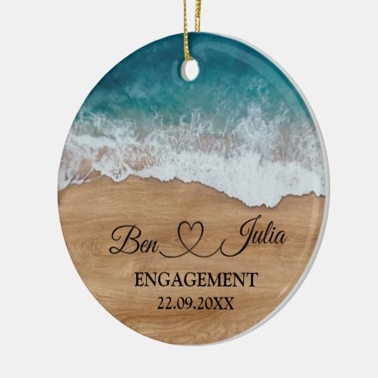 Beach Verloving Ornament (Links)