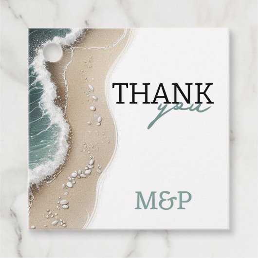 Beach Vibe Bedankjes Labels (Voorkant)