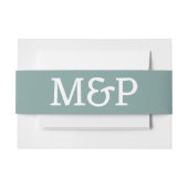 Beach Vibe Blauwgroen Uitnodigingen Wikkel (Voorkant Voorbeeld)