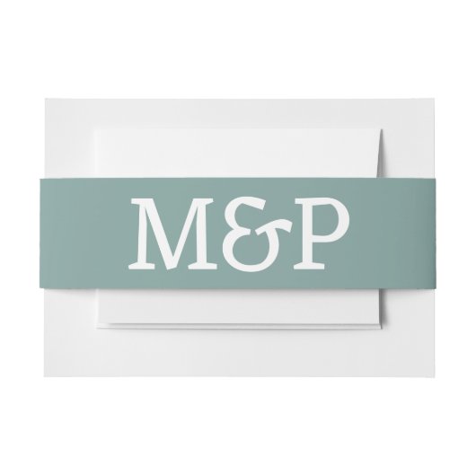 Beach Vibe Blauwgroen Uitnodigingen Wikkel (Voorkant Voorbeeld)