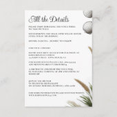 Beach Vibe Informatiekaartje (Voorkant)