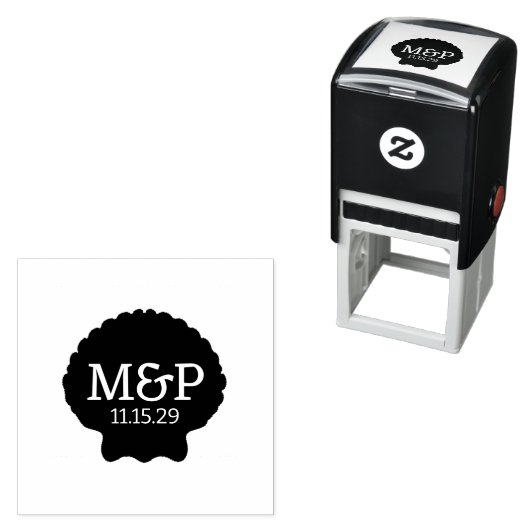 Beach Vibe Initialen Zelfinktende Stempel (In situ)