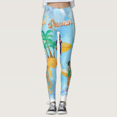 BEACH VIBE LEGGINGS (Voorkant)