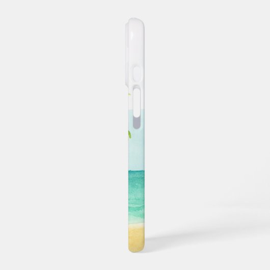 Beach Vibe Palm Tree  iPhone 16 Hoesje (Linkerkant)