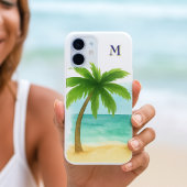 Beach Vibe Palm Tree iPhone 16 Hoesje