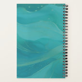 Beach Vibe Sunset Personalized Spiral Notebook Notitieboek (Achterkant)