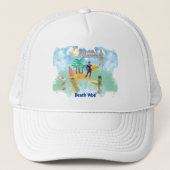 BEACH VIBE Trucker Hat Pet (Voorkant)