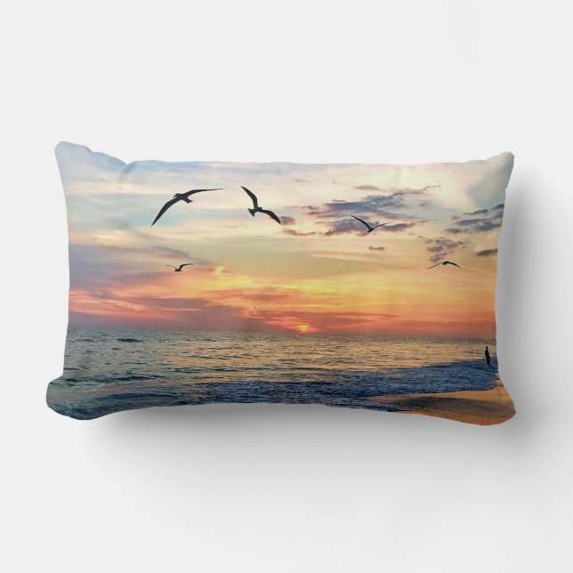 Beach Vibe Two Sided, twee Image Pillow Kussen (Voorkant)