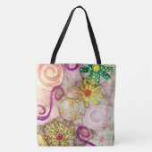“Beach Vibes” All-Over Pint Tasje Tote Bag (Voorkant)