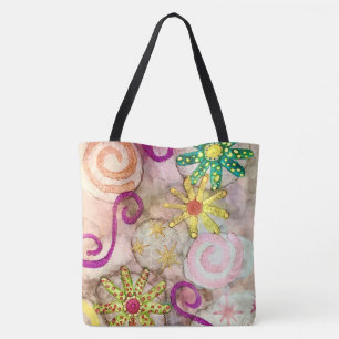 “Beach Vibes” All-Over Pint Tasje Tote Bag