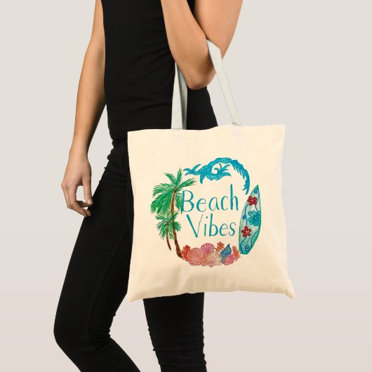 Beach Vibes Canvas tas (Voorkant (product))