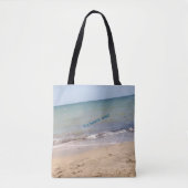 Beach Vibes Canvas tas - "It's Beach Time" en "Enj (Voorkant)