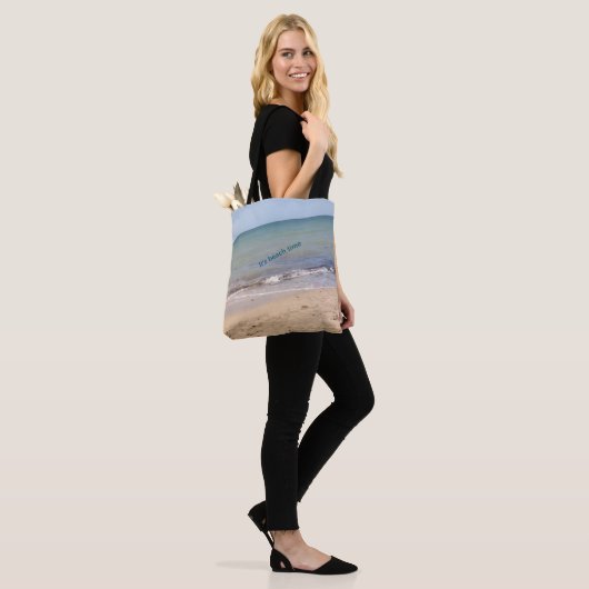 Beach Vibes Canvas tas - "It's Beach Time" en "Enj (Op model)