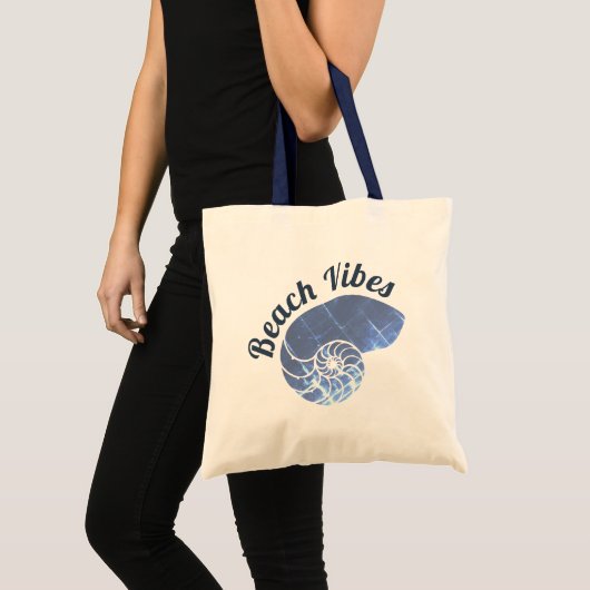 Beach Vibes Cool Shell Tote Bag (Voorkant (product))