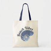 Beach Vibes Cool Shell Tote Bag (Voorkant)