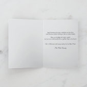 Beach Vibes Cute Message Inside Custom Christmas  Kaart (Binnen)