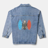 beach vibes denim jacket (Achterkant)