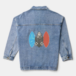 beach vibes denim jacket
