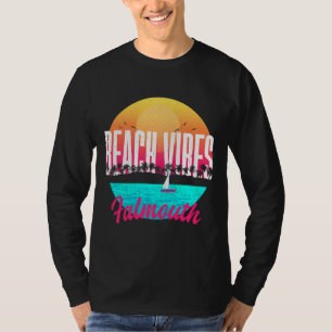 Beach Vibes Falmouth Summer Massachusetts Tropical T-shirt