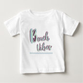 Beach Vibes Fun Summer Graphic Cool Blue T-shirt (Voorkant)