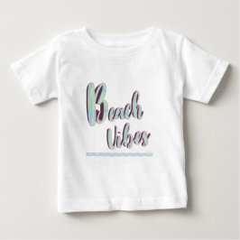 Beach Vibes Fun Summer Graphic Cool Blue T-shirt