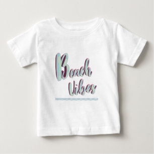 Beach Vibes Fun Summer Graphic Cool Blue T-shirt