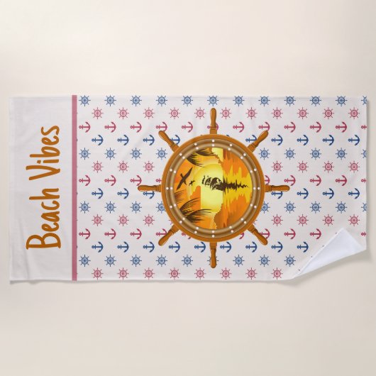 Beach Vibes handdoek (Voorkant)