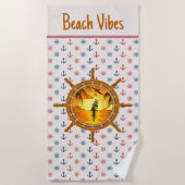 Beach Vibes handdoek (Voorkant)