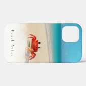 Beach Vibes – iPhone 12 Stoere Hoesje 1 Krab (Achterkant (horizontaal))