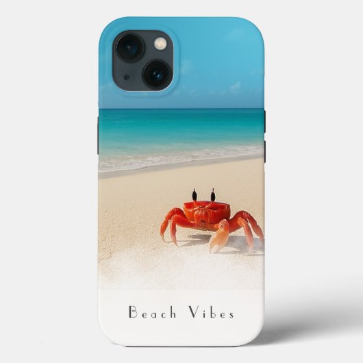 Beach Vibes – iPhone 13 Hoesje 1 Krab (Achterkant)