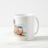  Beach Vibes Kombi Mug - Retro Surfing Serenity Koffiemok (Voorkant rechts)