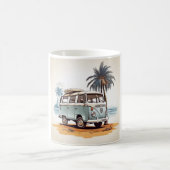  Beach Vibes Kombi Mug - Retro Surfing Serenity Koffiemok (Center)